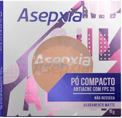 Pó Compacto Asepxia Antiacne  Bege Claro - FPS 20 - 10 g