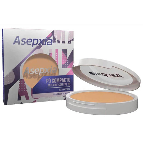 Pó Compacto Asepxia Antiacne  Marfim - FPS 20 - 10 g