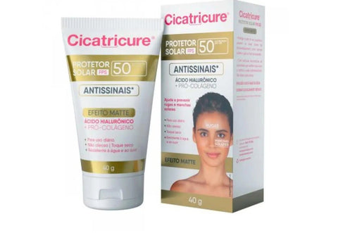 Protetor Solar Facial Cicatricure Antissinais  FPS 50 - 40 g