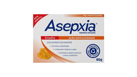 Sabonete Asepxia Enxofre Barra Com 80G