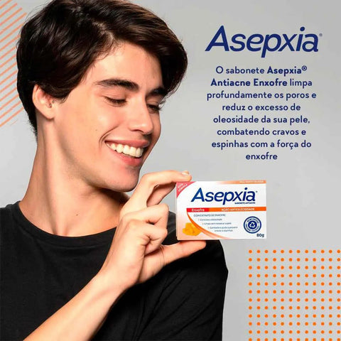 Sabonete Asepxia Enxofre Barra Com 80G