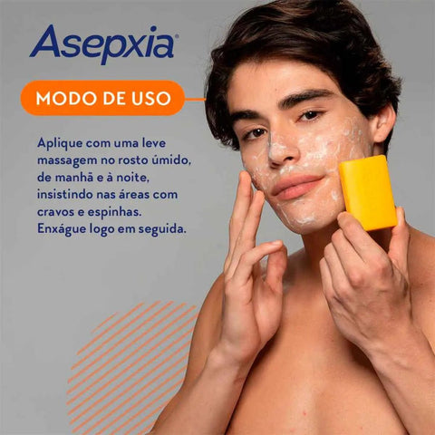 Sabonete Asepxia Enxofre Barra Com 80G