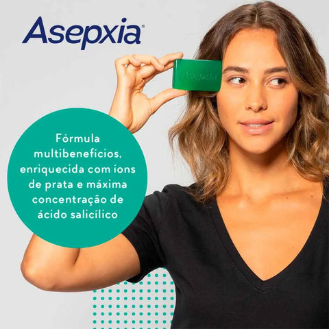 Sabonete Facial Asepxia Adstringente Forte, Barra, 1 Unidade Com 80G