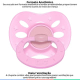Chupeta Extra Air Lillo  Cor Rosa - Tamanho 1