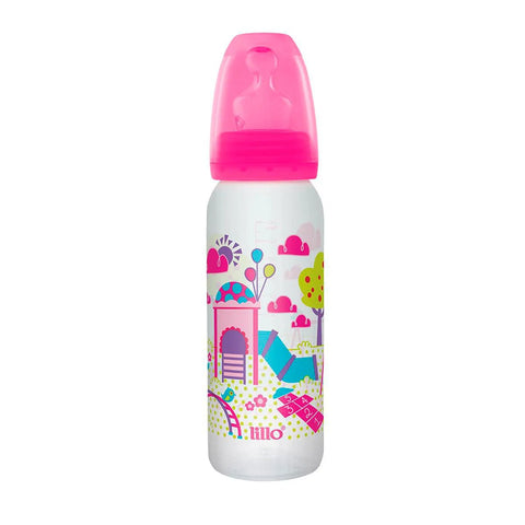 Mamadeira Divertida  Cor Rosa - Volume 240 mL
