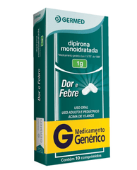 Dipirona Monoidratada (Germed)  1000mg - 10 Unidades - Comprimido