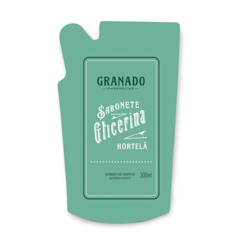 Refil Sabonete Líquido Glicerina Granado Hortelã 300ml
