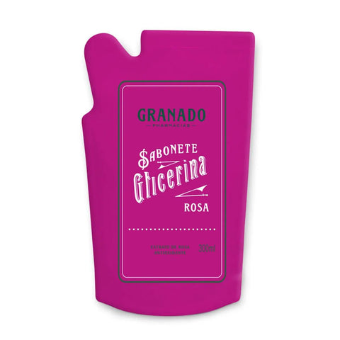 Refil Sabonete Líquido Glicerina Granado Rosa 300ml