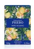 Sabonete Cremoso Phebo Mediterrâneo Limão Siciliano, Barra, 1 Unidade Com 100G