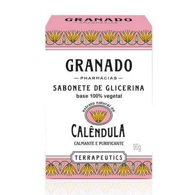 Sabonete de Glicerina Granado Terrapeutics Calêndula, Barra Com 90G