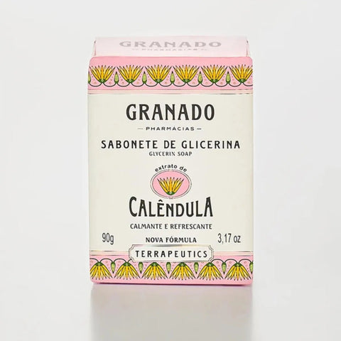 Sabonete de Glicerina Granado Terrapeutics Calêndula, Barra Com 90G