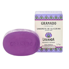 Sabonete de Glicerina Granado Terrapeutics Lavanda, Barra Com 90G
