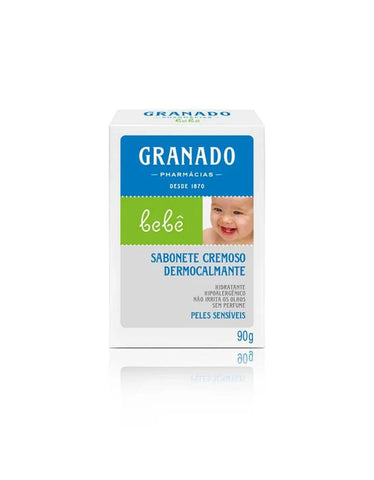 Sabonete Dermocalmante Bebê Peles Sensíveis 90g Limpa e Hidrata