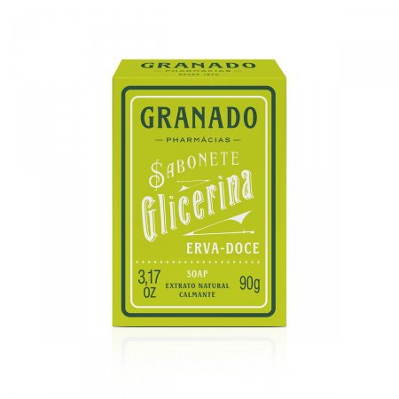 Sabonete Granado Glicerina Erva-Doce, Barra, 1 Unidade Com 90G