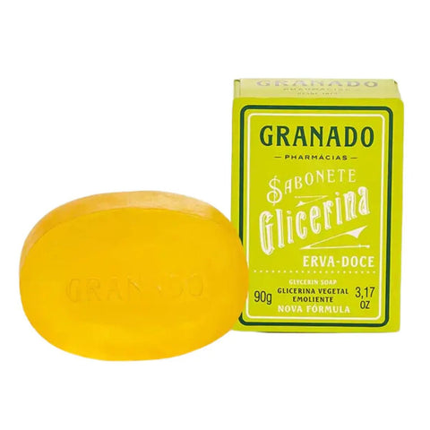 Sabonete Granado Glicerina Erva-Doce, Barra, 1 Unidade Com 90G