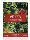 Sabonete Perfumaria Phebo Gerânio Bourbon, Barra, 1 Unidade Com 100G
