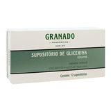 Supositório de Glicerina  Adulto - 12 Unidades - Supositório