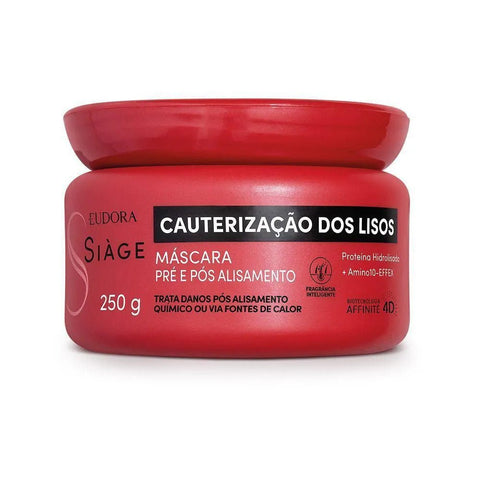 Eudora Siàge Cauterização Dos Lisos Máscara Capilar 250g