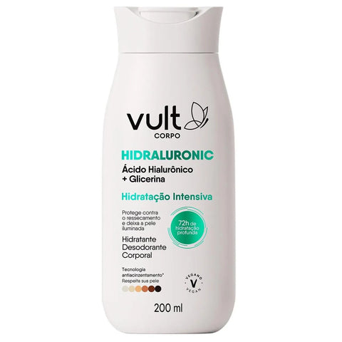 Hidratante Desodorante Corporal Vult Corpo Hidraluronic Glicerina 200ml