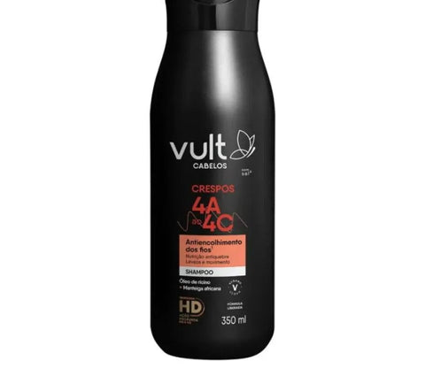 Shampoo Vult Cabelos Crespos 4a A 4c 350ml