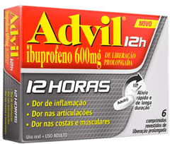 Advil 12h  600mg - 6 Unidades - Comprimido