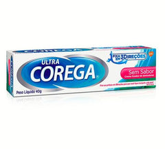 Creme Fixador de Dentadura Corega Ultra Sem Sabor, 1 Unidade Com 40G