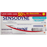 Kit Pasta de Dente Sensodyne Branqueador Extra Fresh + Limpeza Profunda  90 g + 90 g