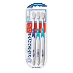 Escova de Dente Sensodyne Gentle 3 Unidades