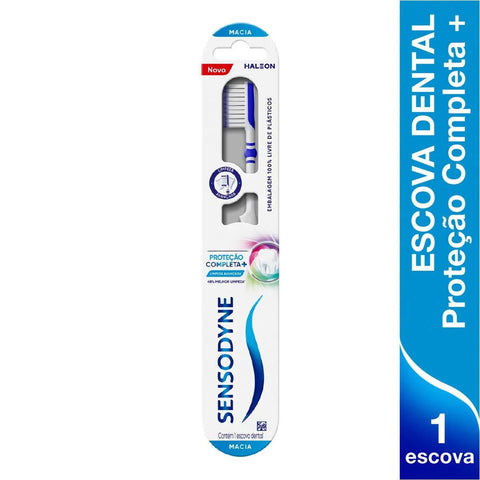 Escova de Dente Sensodyne Proteção Completa+ Macia 1 Unidade