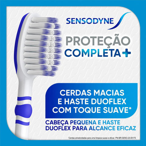 Escova de Dente Sensodyne Proteção Completa+ Macia 1 Unidade
