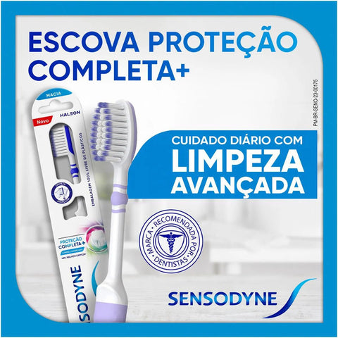 Escova de Dente Sensodyne Proteção Completa+ Macia 1 Unidade