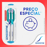 Kit Escova de Dente Sensodyne Limpeza Profunda Extra Macia 2 Unidades