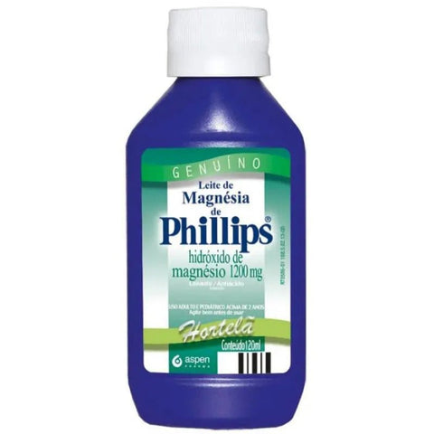 Leite de Magnésia de Phillips  1214,25mg/15mL - 120 mL - Suspensão