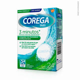 Limpador de Dentadura Corega Tabs Antibacteriano Comprimidos Efervescentes Com 24 Unidades