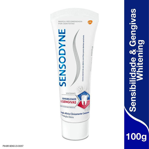 Pasta de Dente Sensodyne Sensibilidade & Gengivas  Whitening - 100 g
