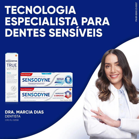 Pasta de Dente Sensodyne Sensibilidade & Gengivas  Whitening - 100 g