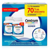 Polivitamínico Centrum Essentials Homem  90 Unidades - Comprimido
