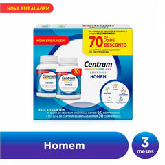 Polivitamínico Centrum Essentials Homem de A-Zinco  90 Unidades - Comprimido