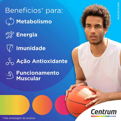 Polivitamínico Centrum Essentials Homem de A-Zinco  90 Unidades - Comprimido