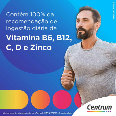 Polivitamínico Centrum Essentials Homem de A-Zinco  90 Unidades - Comprimido
