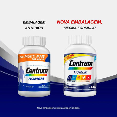 Polivitamínico Centrum Homem  150 Unidades - Comprimido