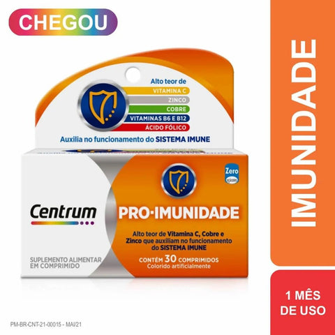 Polivitamínico Centrum Pró-Imunidade  30 Unidades - Comprimido
