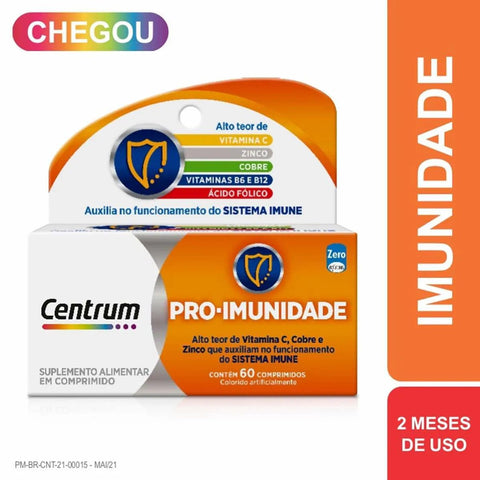 Polivitamínico Centrum Pró-Imunidade  60 Unidades - Comprimido