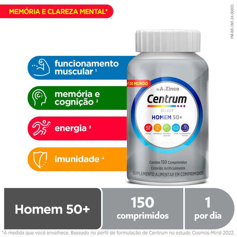 Polivitamínico Centrum Select Homem  150 Unidades - Comprimido