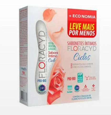 Kit Sabonete Íntimo Floracyd Ciclos 2 Unidades de 200mLCada