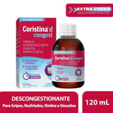 Coristina D Congest  2mg/5mL + 5mg/5mL - 120 mL - Xarope