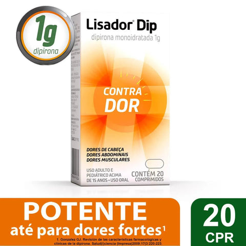 Lisador Dip  1g - 20 Unidades - Comprimido