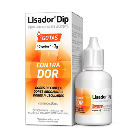 Lisador Dip  500mg/mL - 20 mL - Gotas