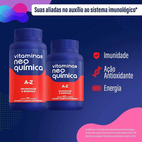 Polivitamínico Neoquimica A-Z  90 Unidades - Comprimido