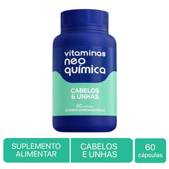 Polivitamínico Neoquimica Cabelho e Unha  60 Unidades - Comprimido